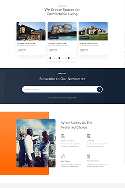 Hosting Company Layout Preview